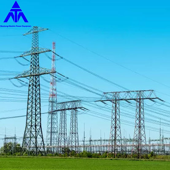 220 KV Hot Dip Angle Galvanized Steel High Voltage Electric Power Transmission Line Tower