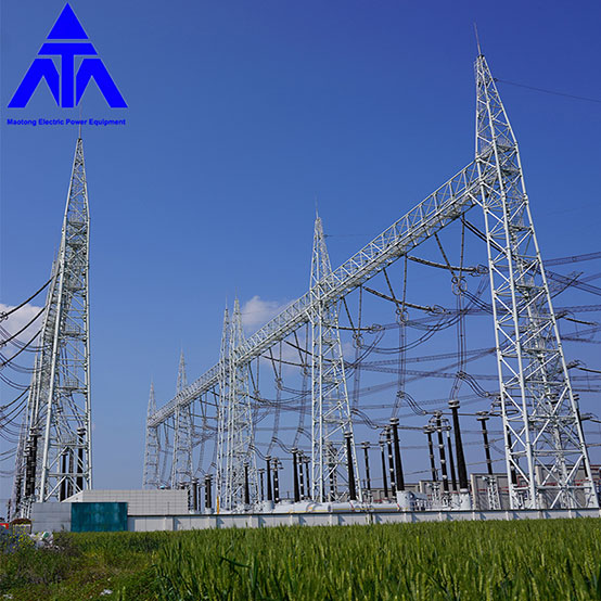 Electrical Power Transmission Substantiae Structures Steel Galvanized